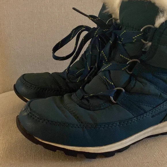 Sorel Women’s Whitney Short Lace Up Waterproof Insulated Winter Boots Teal 6 - Picture 4 of 12